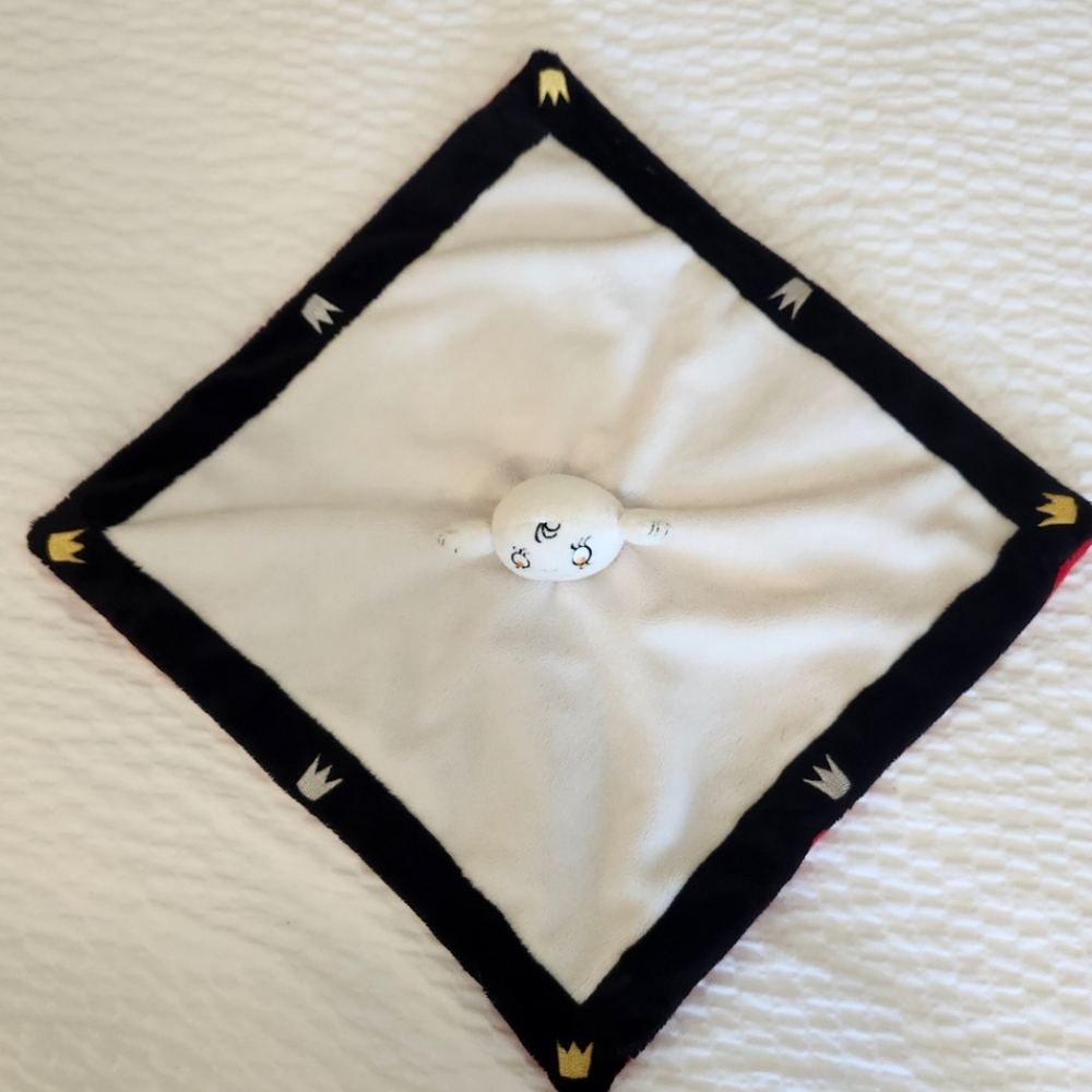 White and Black Baby Security Blanket